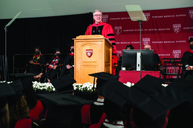 William V. Giannobile speaking at podium