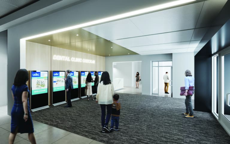 Illustration of cliniic lobby