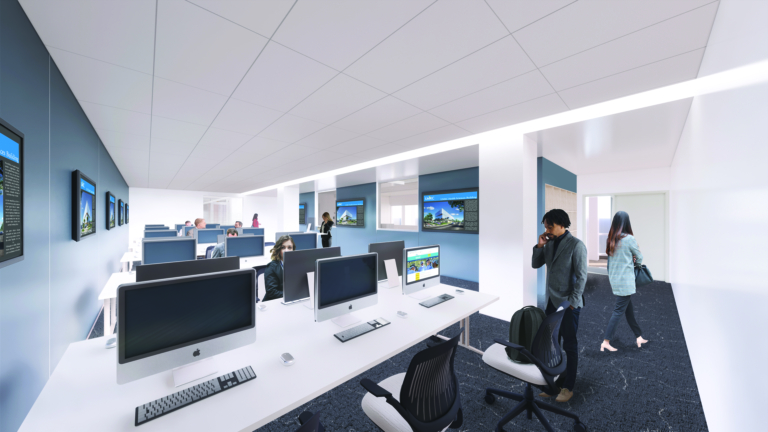 Illustration of digital design lab