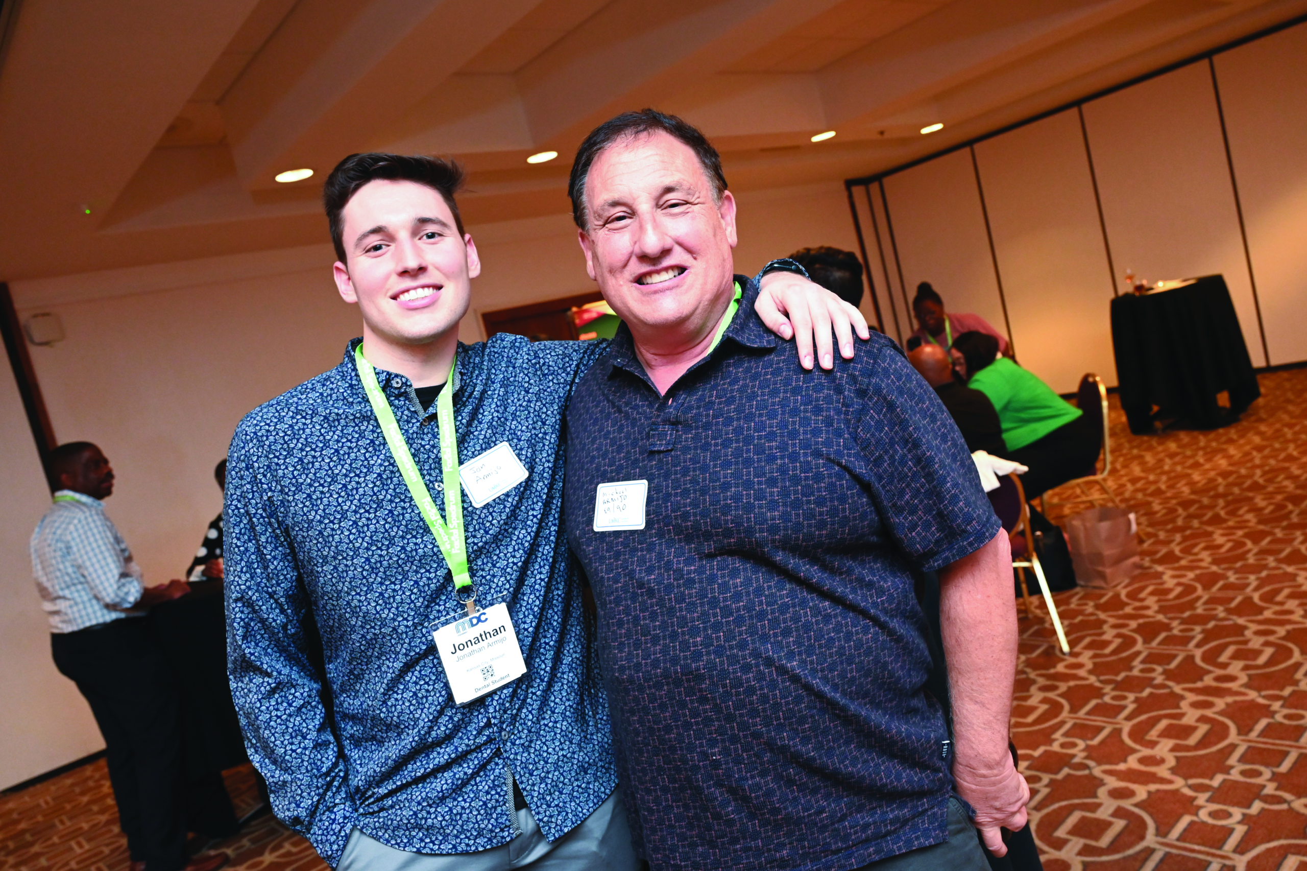 candid of two attendees